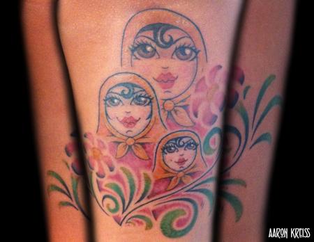 Tattoos - Russian matryoshka doll tattoo - 103597